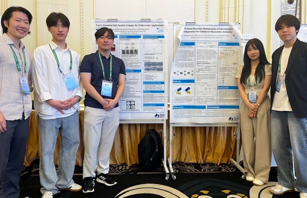 2024 IEEE/SICE International Symposium on System Integration(SII)에서 석사과정 김민성 군과 학부연구생 권혁진 군의 연구가 포스터 세션에 소개되었습니다.