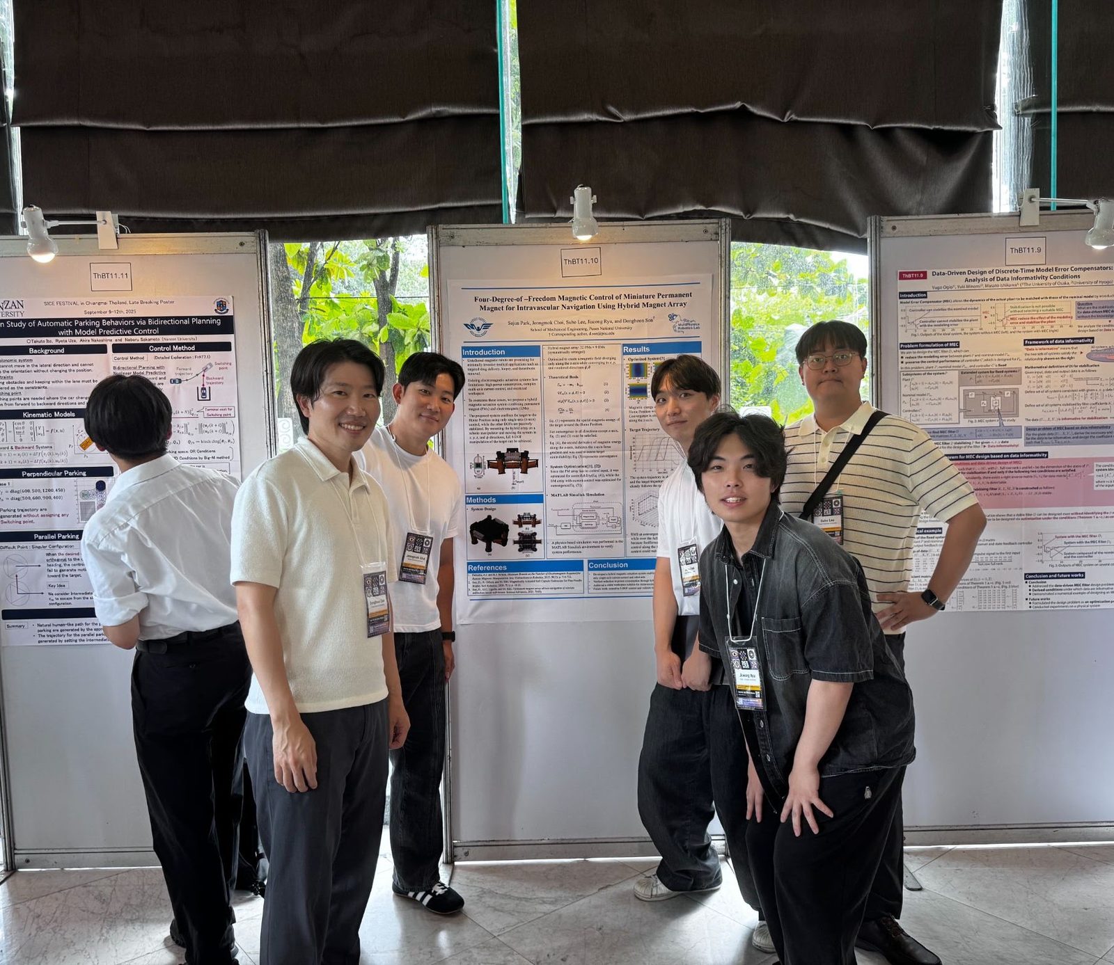석사과정 박세준 군이 SICE FES 2025에서 4-DoF Hybrid Magnet Array 주제로 포스터 발표를 했습니다.